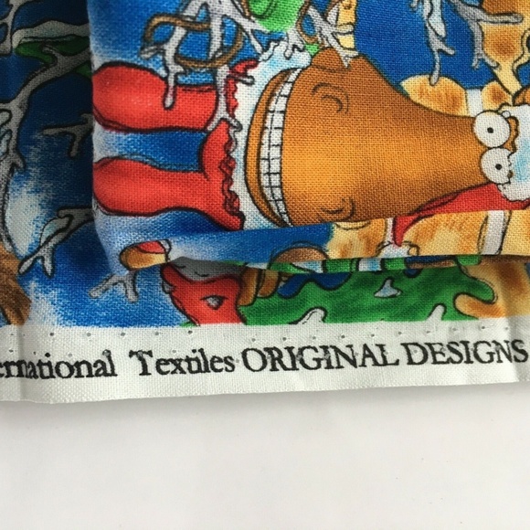 Christmas Fabric Moose Camping Log Cabin 100% Cotton Winter Colourful Fabricland - Picture 8 of 10